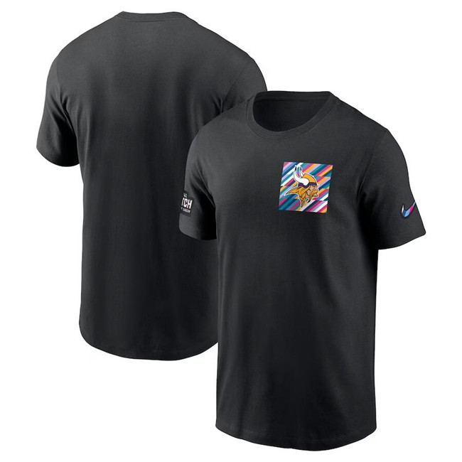 Men's Black Minnesota Vikings 2023 Crucial Catch Sideline Tri-Blend T-Shirt